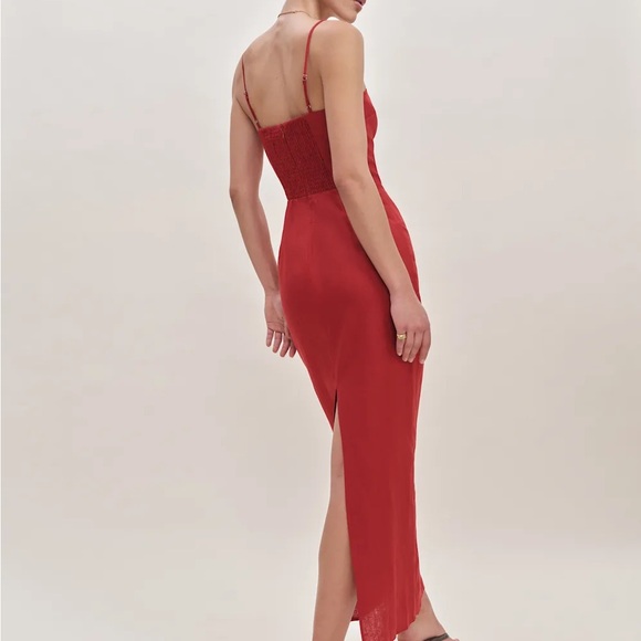 REFORMATION Petites Frankie Linen Dress - NWT - Picture 4 of 6